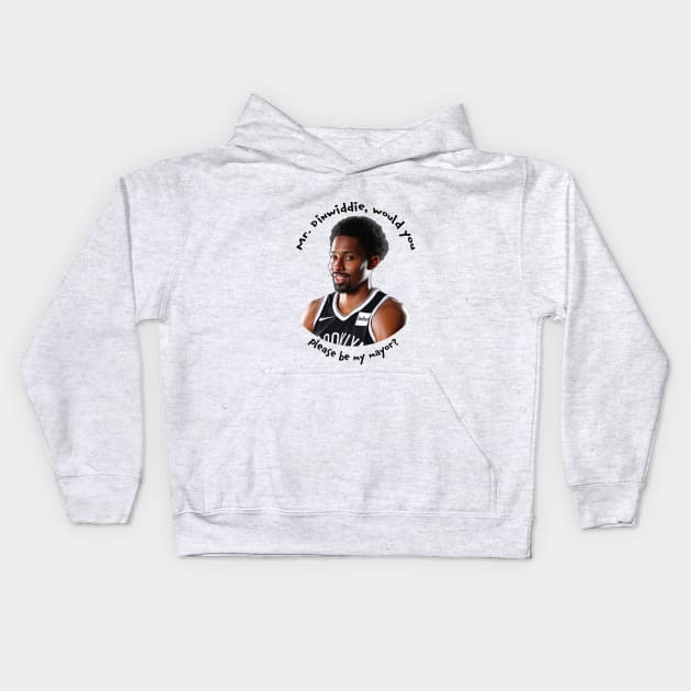 Mr. Dinwiddie Be My Mayor Kids Hoodie by The Charity Stripe